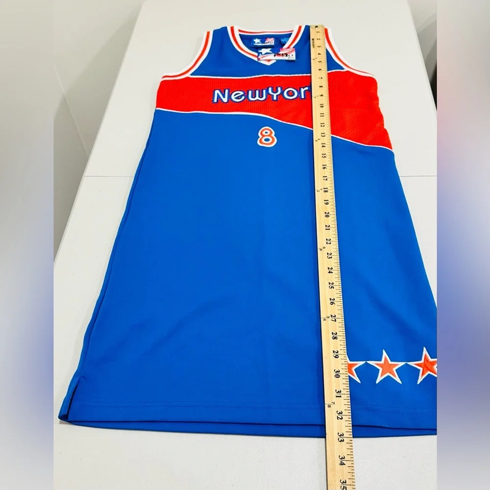 NWT Vintage Forte Bleu New York Basketball  Girl Jersey‎ #8 – Blue/Red – Size XL